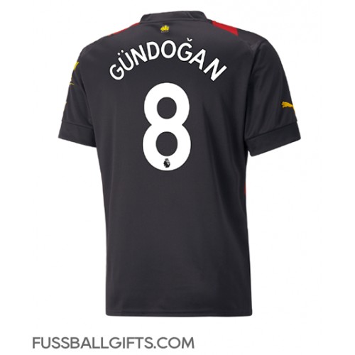 Manchester City Ilkay Gundogan #8 Fußballbekleidung Auswärtstrikot 2022-23 Kurzarm